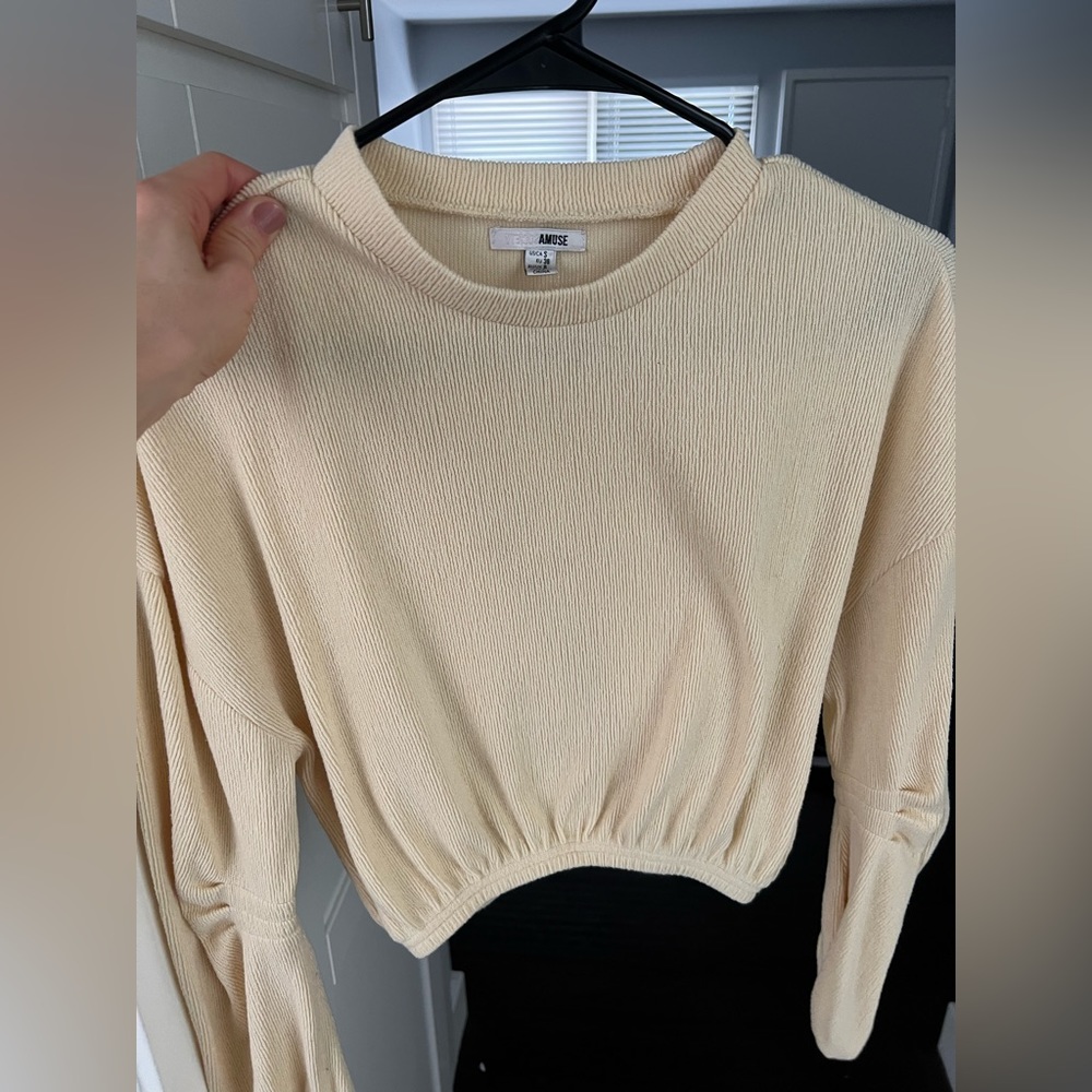 Amuse society cropped top xs